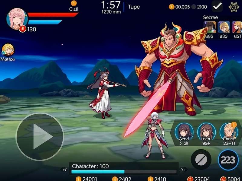 Soul Atma Grand Battle character selection screen